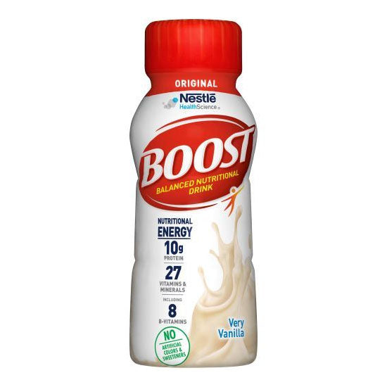 Nestle Healthcare Nutrition BOOST Original, Very Vanilla, 8oz Bottle (6743600)
