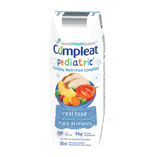 Nestle Healthcare Nutrition Compleat Pediatric Tube Feeding Formula, Unflavored, 8.45oz Carton (14240000)
