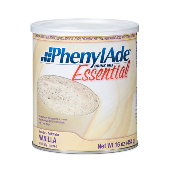 Nutricia PhenylAde Essential Drink Mix, Vanilla, 454g Can (119869)