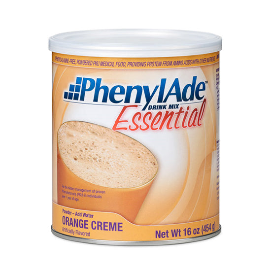 Nutricia PhenylAde Essential Drink Mix, Orange Creme, 454g Can (119870)