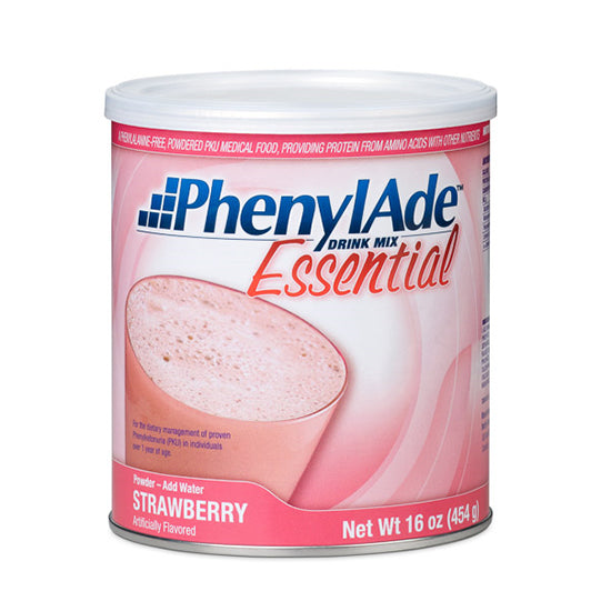 Nutricia PhenylAde Essential Drink Mix, Strawberry,  454g Can (119871)