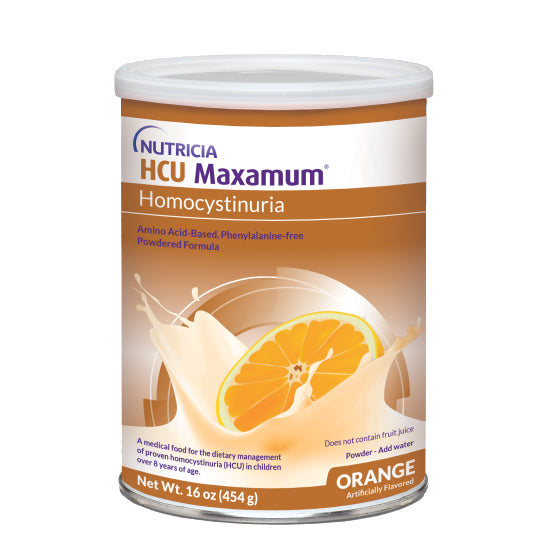 Nutricia HCU Maxamum, Orange Flavor, 454g Can (175750)