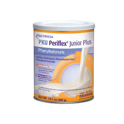 Nutricia Periflex Junior Plus Powder-Based Medical Food, Orange Flavor, 400g Can (89476)