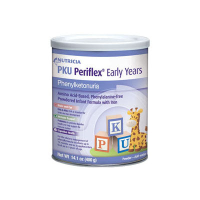 Nutricia PKU Periflex Early Years Powdered Formula, Unflavored, 400g Can (90164)