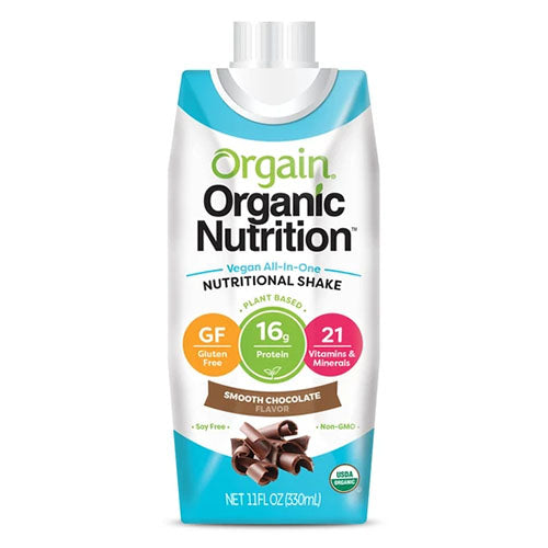 Orgain Vegan Organic Nutrition Shake, Smooth Chocolate