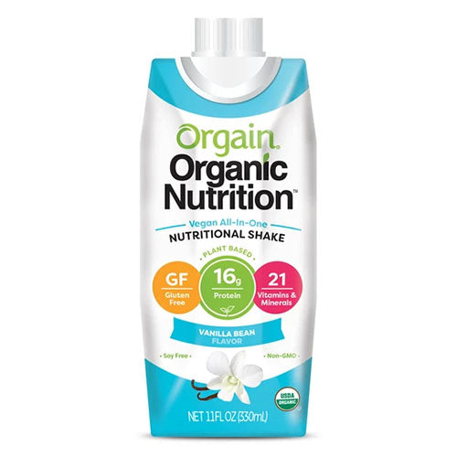 Orgain Vegan Organic Nutrition Shake, Vanilla Bean