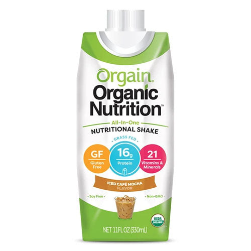 Orgain Organic Nutrition Shake, Iced Cafe Mocha