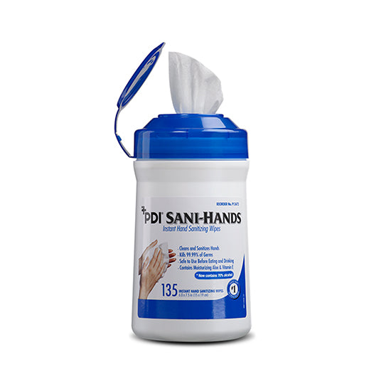 PDI Sani-Hands Instant Hand Sanitizing Wipes, Medium Canister (P13472)