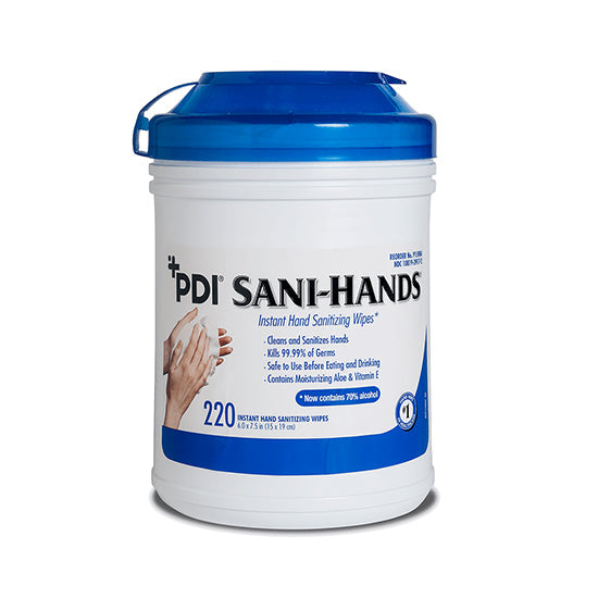 PDI Sani-Hands Instant Hand Sanitizing Wipes, Large Canister (P15984)