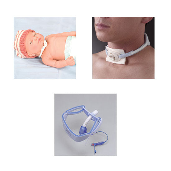 Posey Foam Trach Ties, Small (8197S)