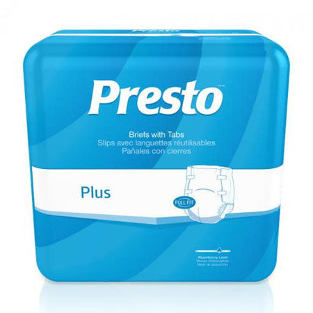 Presto Plus Full Fit Briefs, Large (ABB01040)