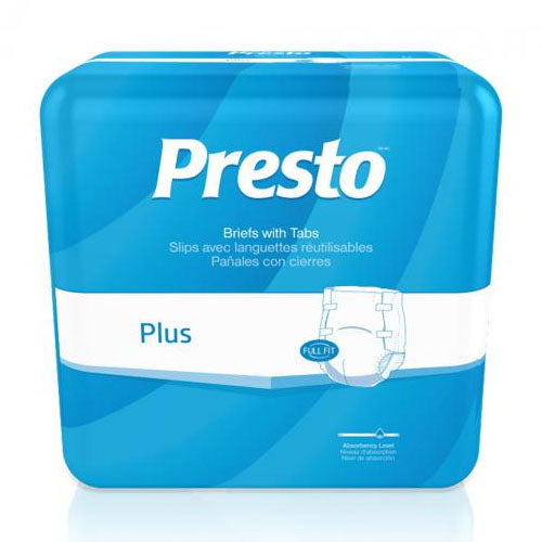 Presto Plus Full Fit Briefs, X-Large (ABB01050)