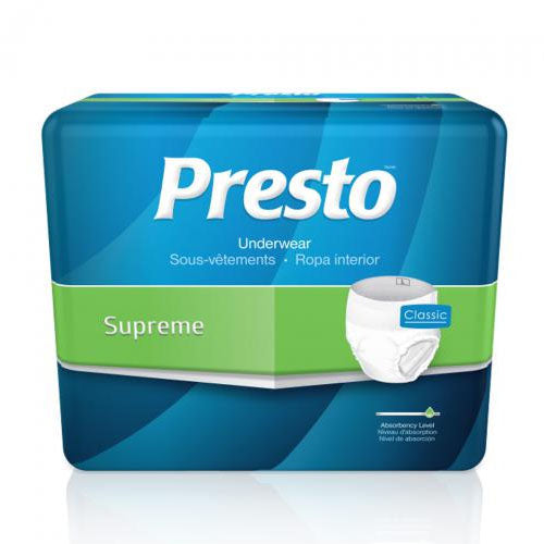 Presto Supreme Classic Underwear, Small (AUB23010)