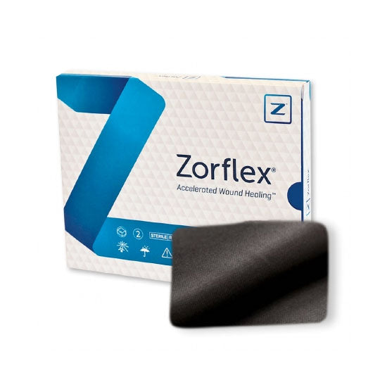Principle Business Enterprises Zorflex Antimicrobial Carbon Cloth Wound Dressing, 2" x 2" (1600)