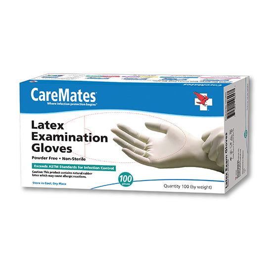 Shepard Medical CareMates Latex Textured Gloves, Extra-Large (10314020)