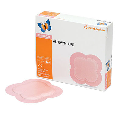 Smith & Nephew ALLEVYN Life Foam Dressing, 8-1/4" x 8-1/4" (66801070) - BOX