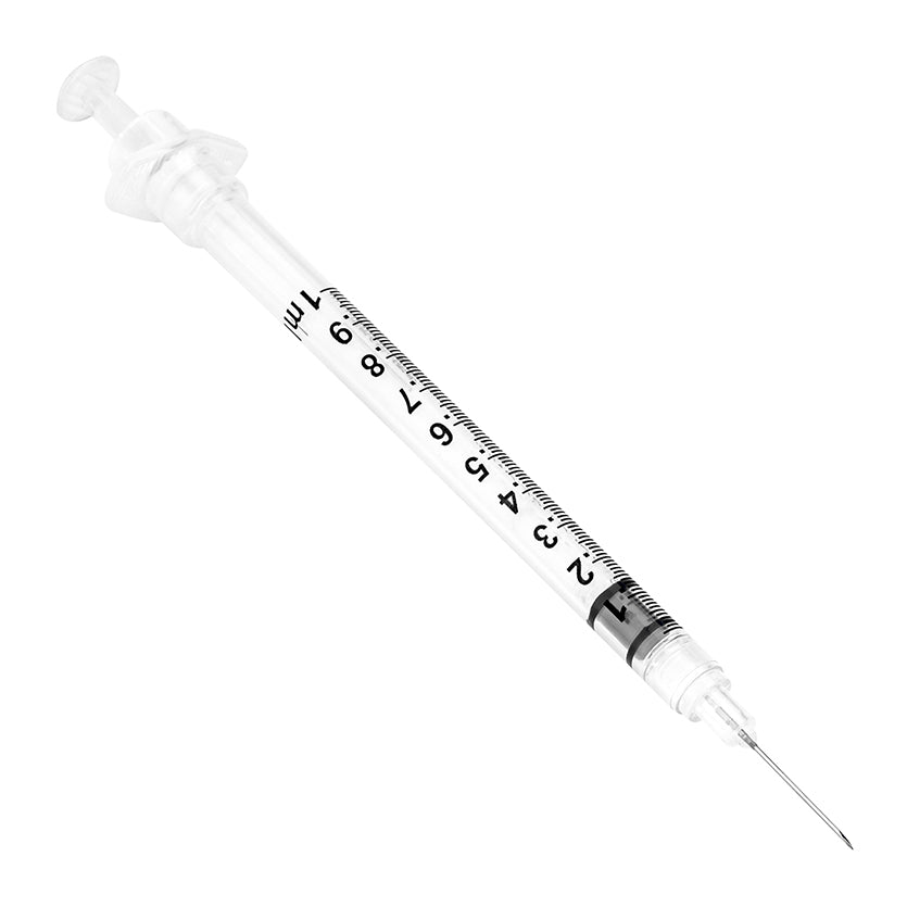 Sol Millennium SOL-CARE 1ml TB Safety Syringe w/Fixed Needle 25G x 5/8" (100018IM)