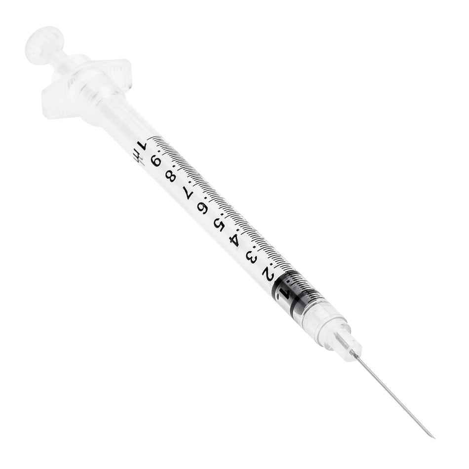 Sol Millennium SOL-CARE 1ml TB Safety Syringe w/Fixed Needle 25G x 1" (100034IM)