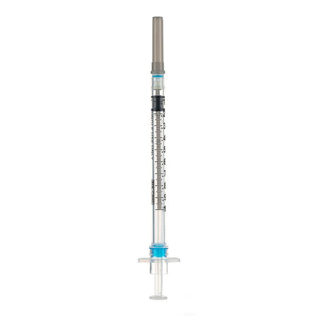 Sol Millennium SOL-CARE 1ml TB Safety Syringe w/Fixed Needle 22G x 1 1/2" (100040IM)
