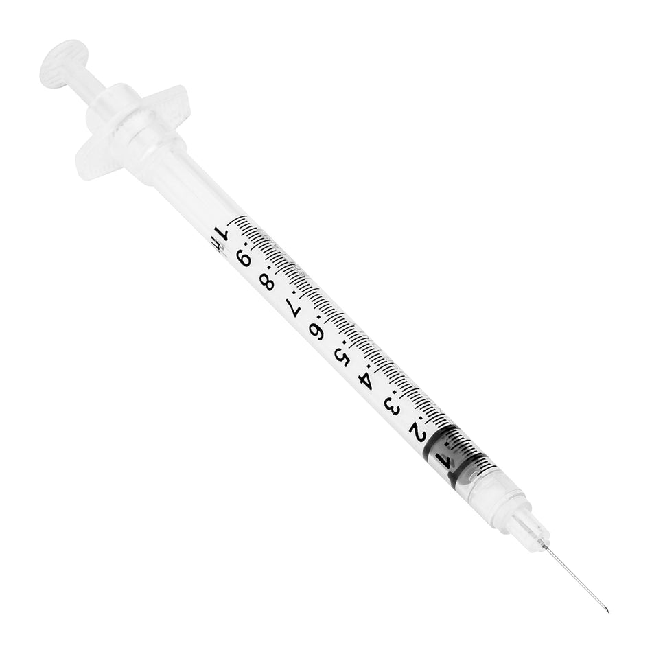 Sol Millennium SOL-CARE 1ml TB Safety Syringe w/Fixed Needle 28G x 1/2" (100067IM)