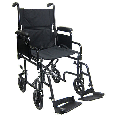 Karman 19" Transport Wheelchair w/Removable Armrest and Footrest (T-2700)