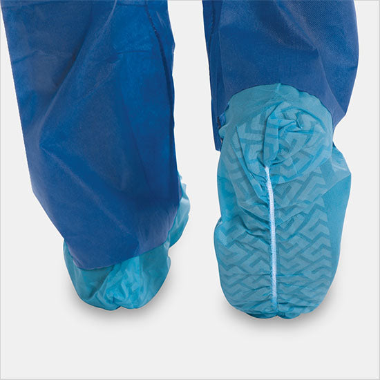 Tronex Heavyweight Spunbond Shoe Covers, Unisize, Blue (4410B)