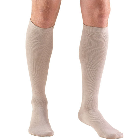 Surgical Appliance Truform Men's Dress Knee High Support Sock, 30-40 mmHg, Tan, X-Large (1954TN-XL)