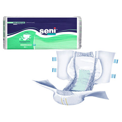 TZMO Seni Super Plus Brief, Heavy to Severe Absorbency, Regular (S-RE25-BP1)