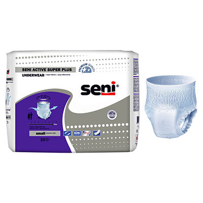 TZMO Seni Active Super Plus Pull-On Underwear, Heavy Absorbency, Small (S-SM10-AP1)
