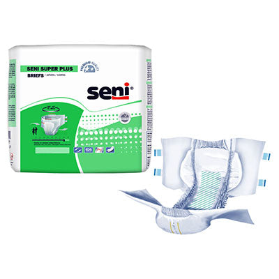 TZMO Seni Super Plus Brief, Heavy to Severe Absorbency, Small (S-SM12-BP1)