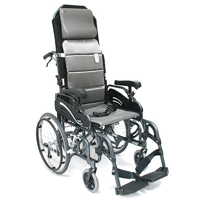 Karman VIP515 16" Tilt in Space Lightweight Reclining Wheelchair w/20" Rear Wheels and Elevating Legrest