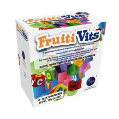 Vitaflo FruitiVits Ketogenic Diet Formula, Orange, 6g Packet (51325)