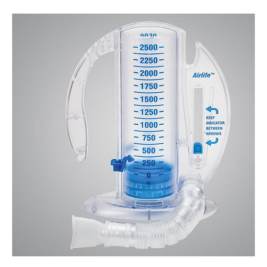 Vyaire AirLife Volumetric Incentive Spirometer, 2500mL, With One-way Valve (001903A)