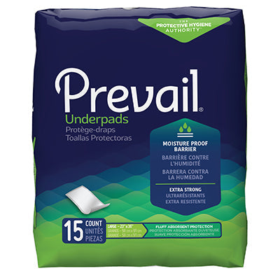 Prevail Fluff Disposable Underpads, 23" x 36" (UP-150)