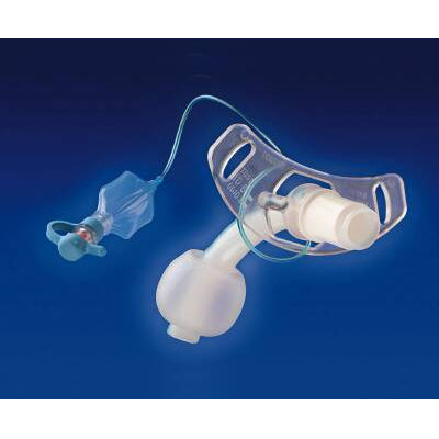 Smiths Medical Cuffed Flex D.I.C. Tracheostomy Tube, Size 10mm, Yellow (505100)